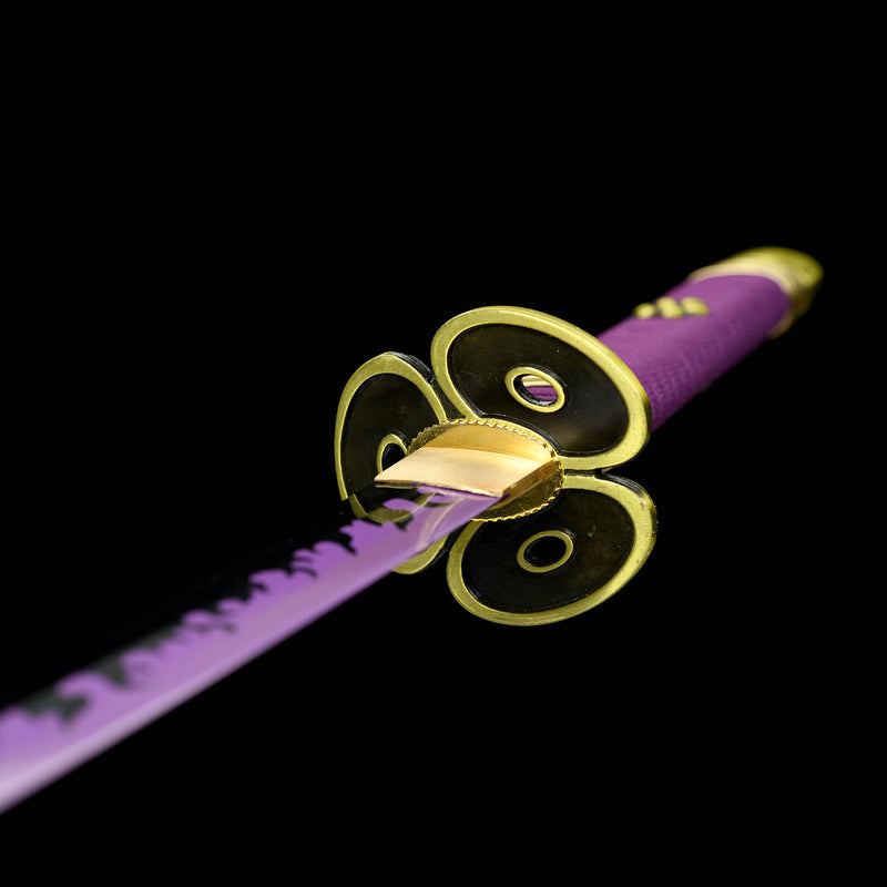 Roronoa Zoro Enma Katana Sword One Piece Purple Blade 1095 Steel 