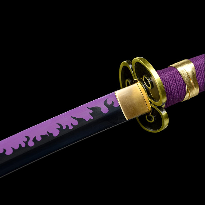 Roronoa Zoro Enma Katana Sword One Piece Purple Blade 1095 Steel 