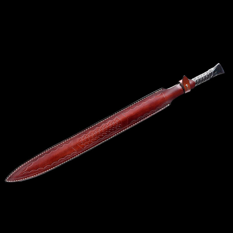 Hand Forged European Spear Sword – Folded Steel Battle Ready 