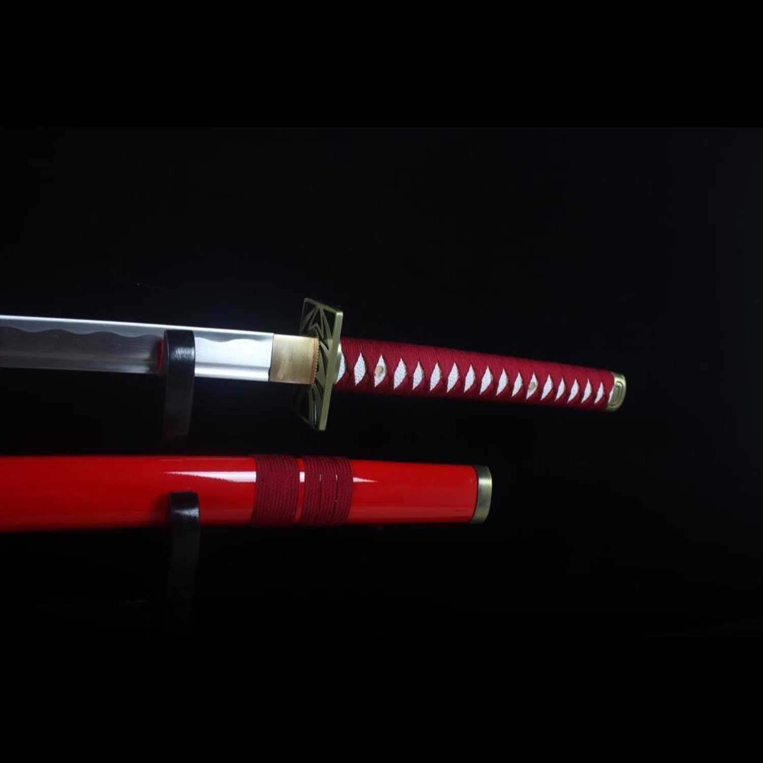 Bleach Renji Abarai Zabimaru Katana Handmade 1060 Steel Full Tang ...