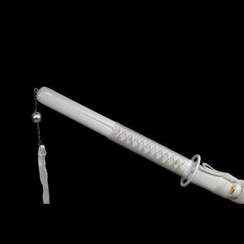 full view handle of Rukia Kuchiki katana with rayskin grip