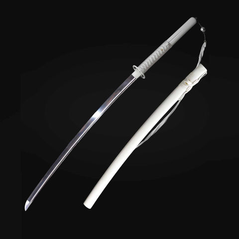 Full view of Rukia Kuchiki Sode no Shirayuki sword from Bleach anime