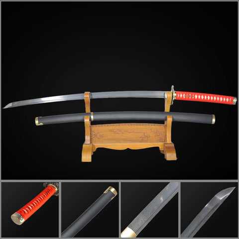 Hand forged Ryu Hayabusa Dragon Sword katana replica inspired by Ninja Gaiden, battle ready folded steel blade