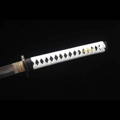 hardwood tsuka handle ghost of tsushima short katana sword