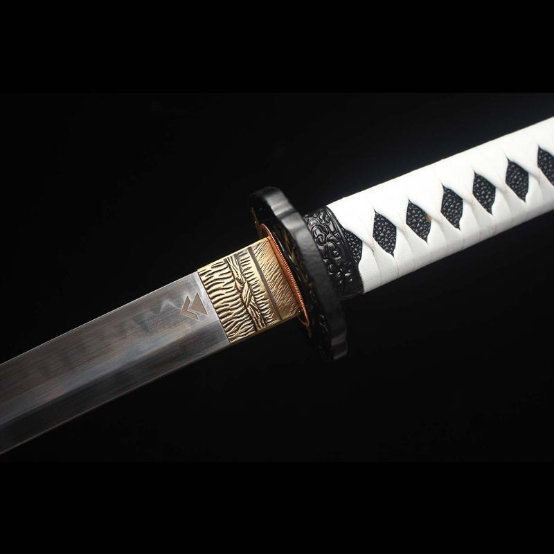 Ghost of Tsushima Katana Sword Handmade T10 Clay Tempered Samurai Blade 