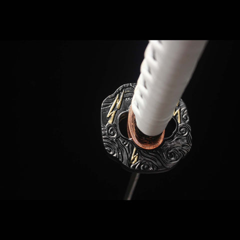 samurai katana guard alloy craftsmanship