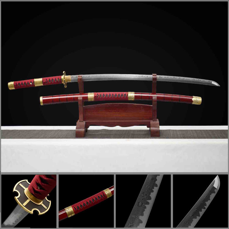 Sandai Kitetsu Roronoa Zoro One Piece Sword – Hand Forged Battle Ready Katana 