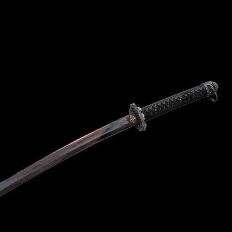 Traditional tsuka and mekugi peg detail on Sekiro Undead Cut katana