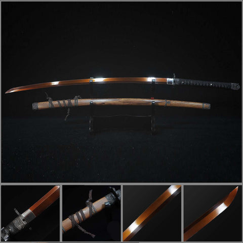 Hand Forged Sekiro Shadows Die Twice Red Blade Undead Katana Sword Replica