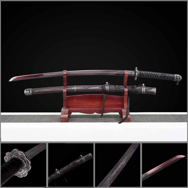 Sekiro Violet Undead Cut Katana Sword Handmade Japanese Samurai Full Tang 