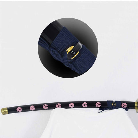 Shusui katana sword details blade handle tsuba