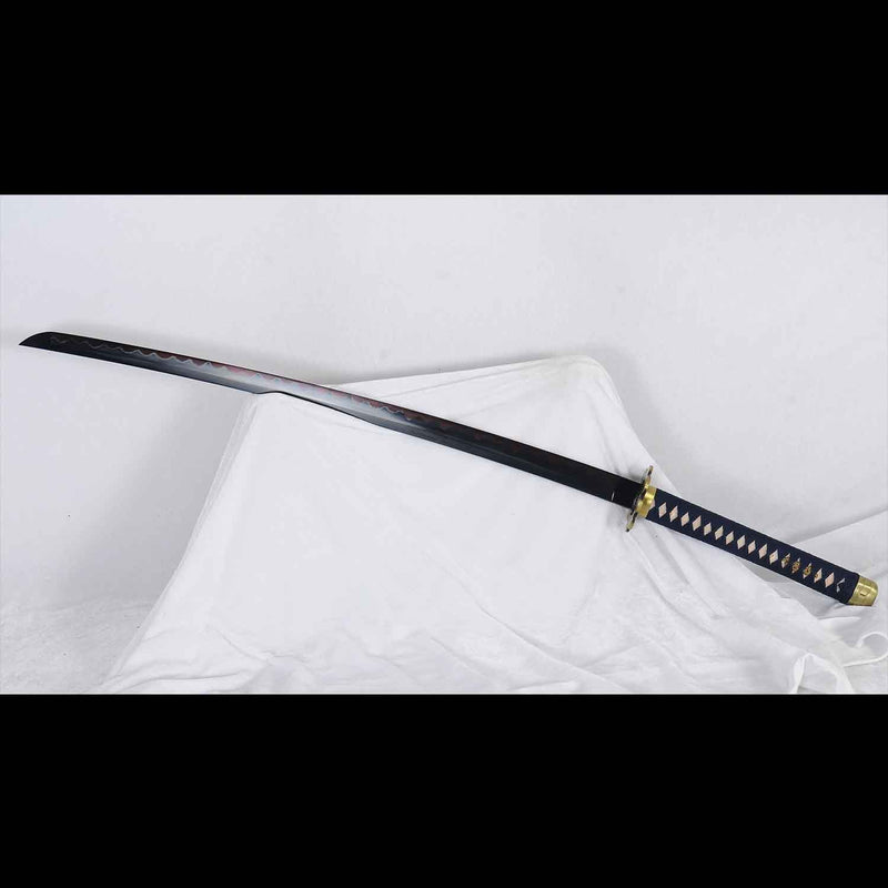 One Piece Roronoa Zoro Shusui Katana Sword Hand Forged Folded Steel 