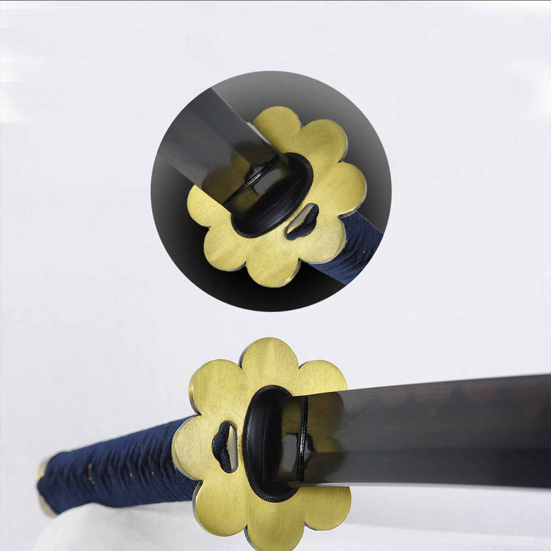 One Piece Roronoa Zoro Shusui Katana Sword Hand Forged Folded Steel 