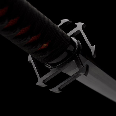 Close-up of sword guard