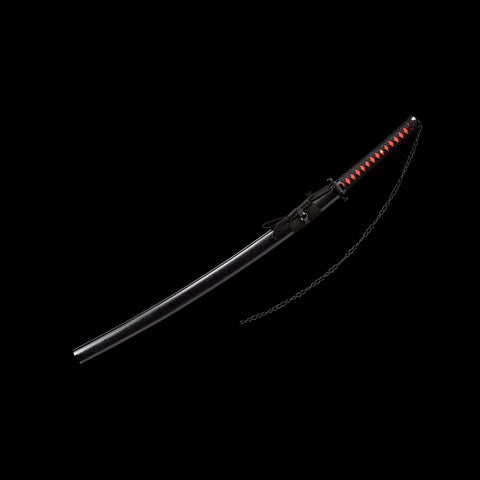 Side angle of standard katana blade