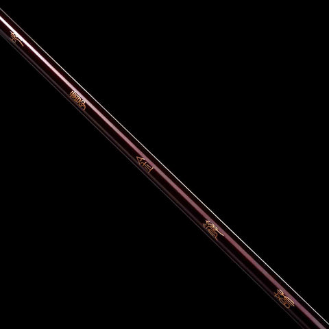 Detailed view of five-character “如意金箍棒” engraving on Black Myth Wukong staff