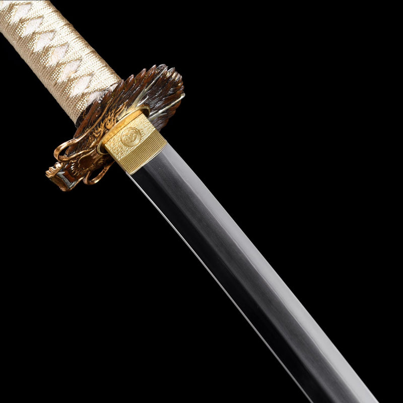 T10 Dragon Scale Katana – Hand Forged Clay Tempered Sword 