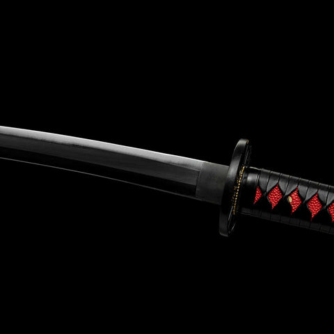 Black Nichirin blade finish of Tanjiro Kamado katana