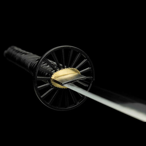 Traditional craftsmanship of Tanjiro Nichirin katana sword