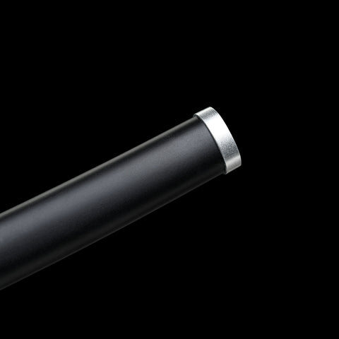 Full view of saya scabbard for Tanjiro Kamado black Nichirin sword