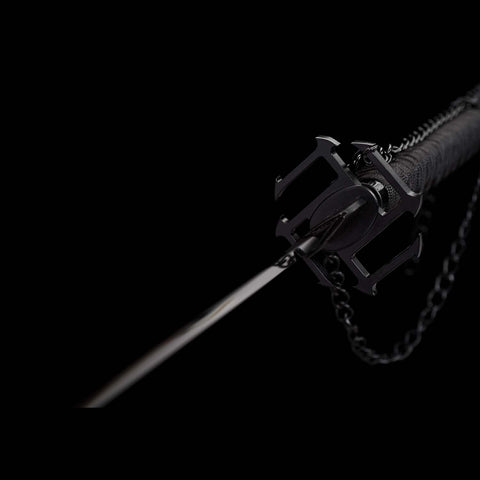 Handle and fittings detail of Tensa Zangetsu odachi anime sword