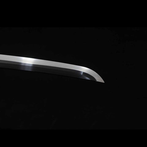 kissaki tip detail of Tokitou Muichirou Nichirin katana blade