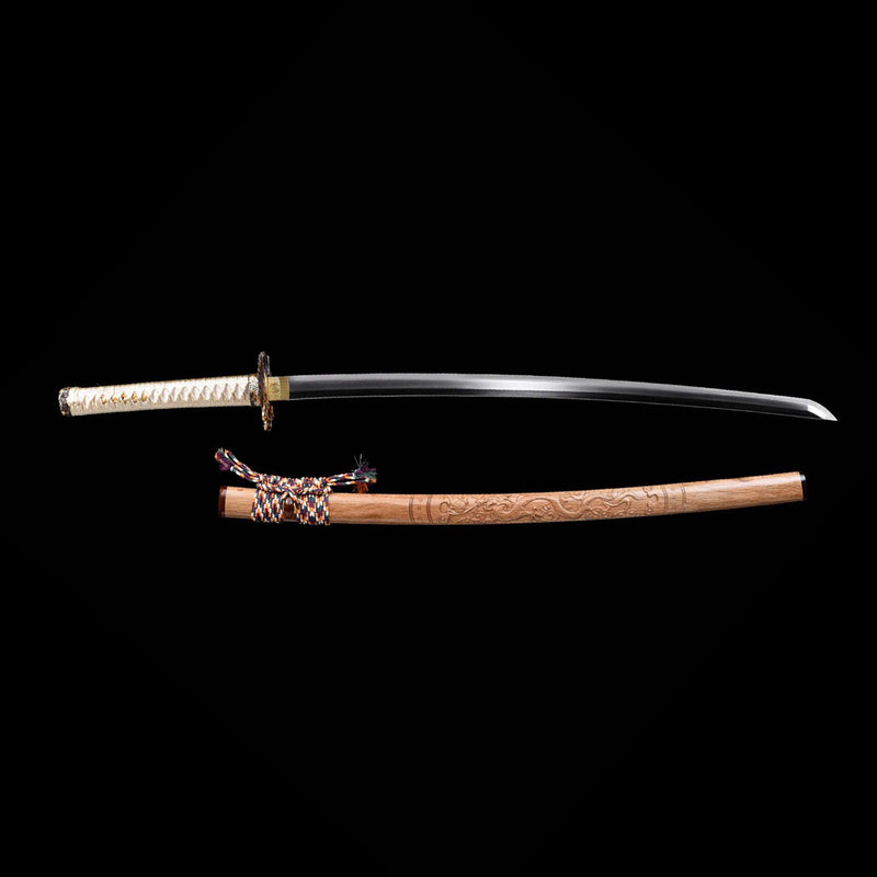 T10 Dragon Scale Katana – Hand Forged Clay Tempered Sword 