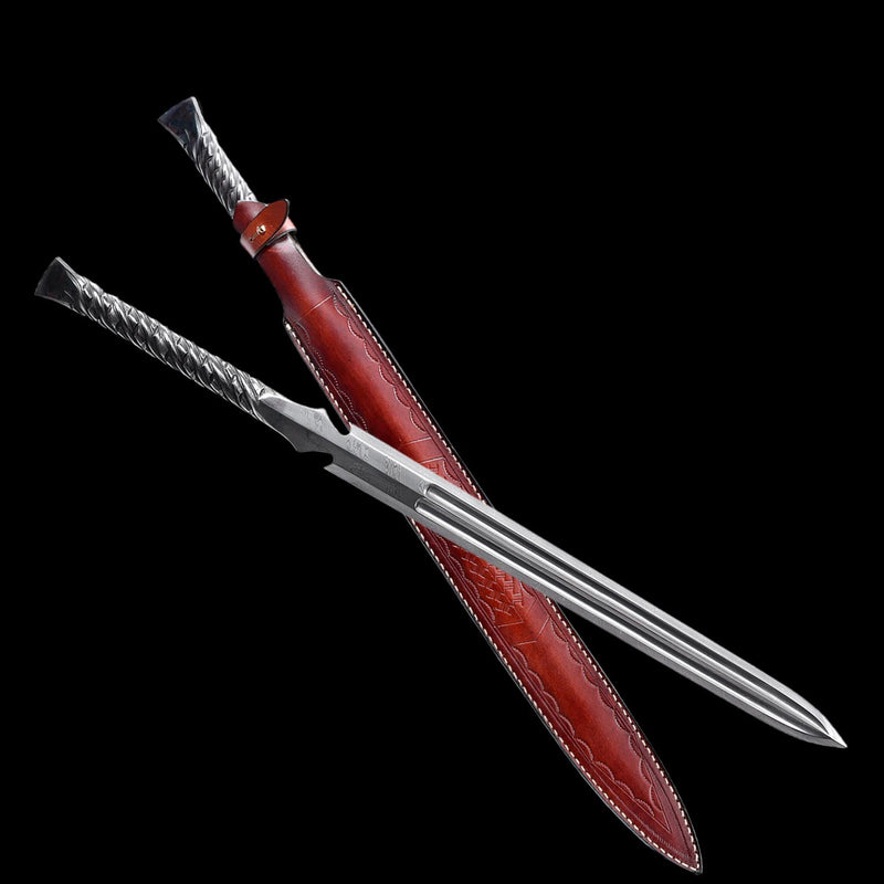 Hand Forged European Spear Sword – Folded Steel Battle Ready 
