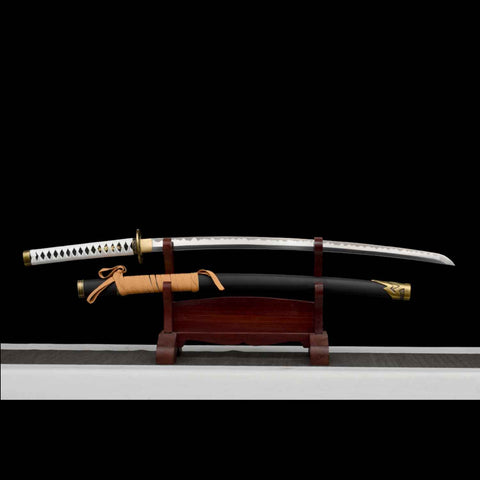 Hand-forged Vergil Yamato Katana on display for cosplay and collectors