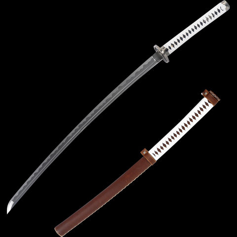Michonne katana sword from The Walking Dead full view with scabbard