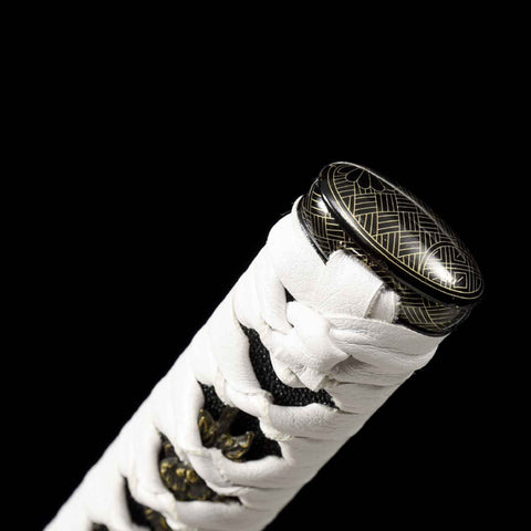 yamato katana kashira handle end copper fitting