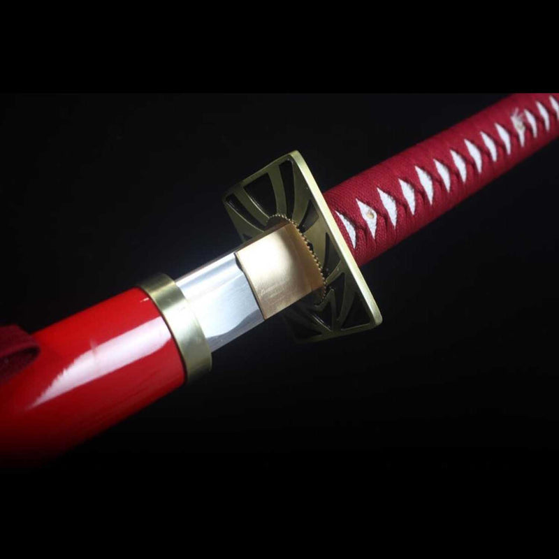 Bleach Renji Abarai Zabimaru Katana Handmade 1060 Steel Full Tang 