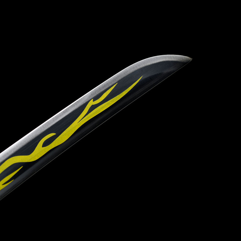 Zenitsu Agatsuma Nichirin Sword Demon Slayer Anime Katana 1095 Steel 