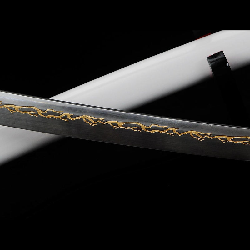 Zenitsu Agatsuma Nichirin Sword – Demon Slayer 1095 Steel Katana 