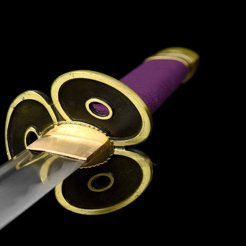 Side view of Enma Katana hand guard from One Piece