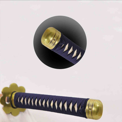Zoro Shusui katana handle tsuka with rayskin wrap