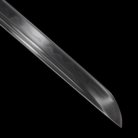 high carbon steel straight blade katana sharp edge cutting performance test